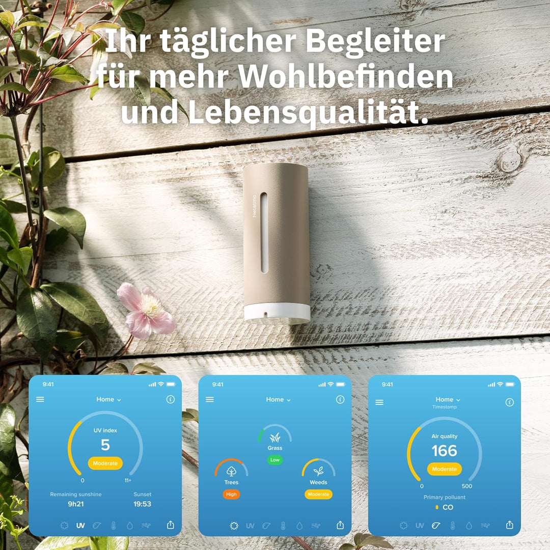 Netatmo Wetterstation ORIGINAL - 2. Generation, Innen & Aussen, Temperatur, Luftfeuchtigkeit, Luftqu
