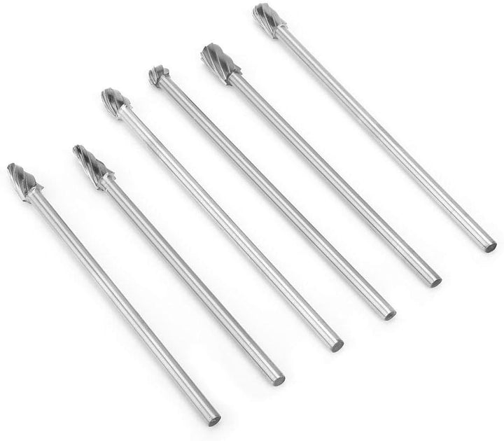 6 stücke 6mm 1/4 "schaft Aluminium Fräser Extra Lange 150mm Fräser hartmetalllegierung