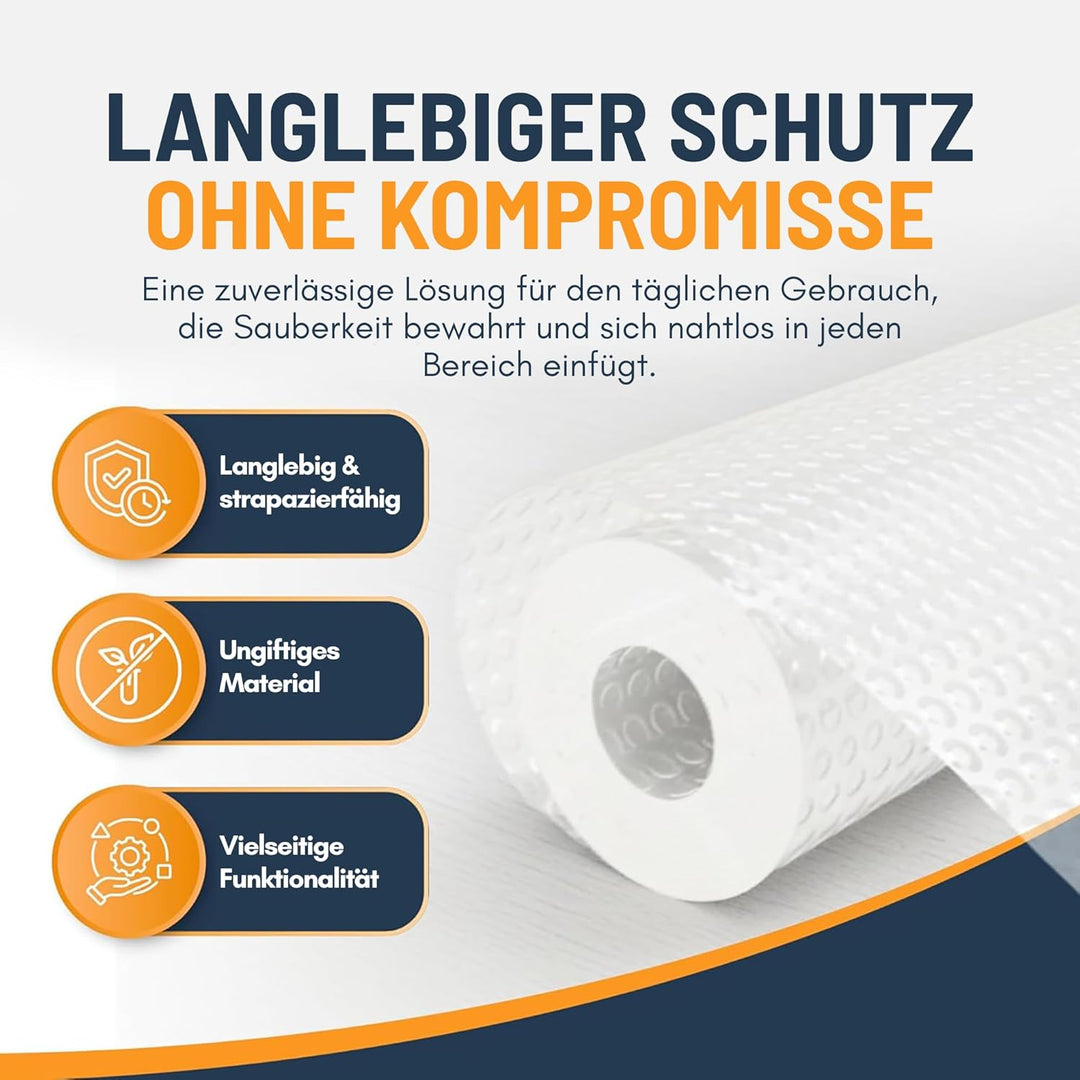 Schubladenmatte von Linda's Essentials (30 x 500 cm) - Antirutschmatte Schubladen Schrankfolie Schra