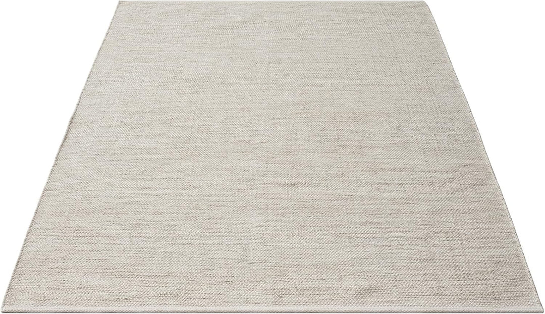 the carpet Boho Natur Wool Handgewebter Wollteppich im natürlichen skandinavischen Boho-Look, Handar