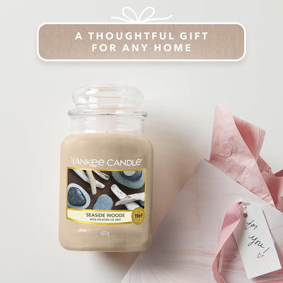 Yankee Candle Duftkerze im Glas (gross) | Seaside Woods | Brenndauer bis zu 150 Stunden