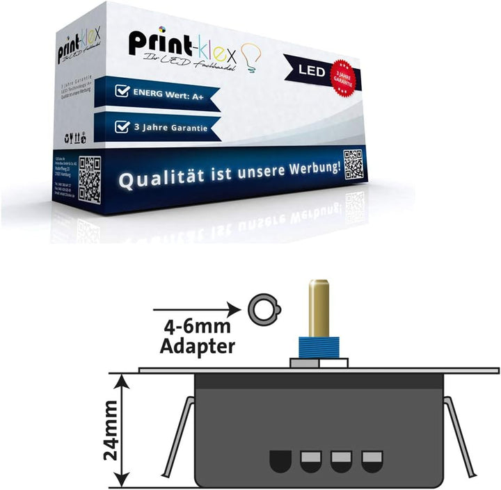 Universal Drehdimmer LED Halogen Dimmer Dimmschalter Unterputz Wechselschalter - geeignet für Phasen