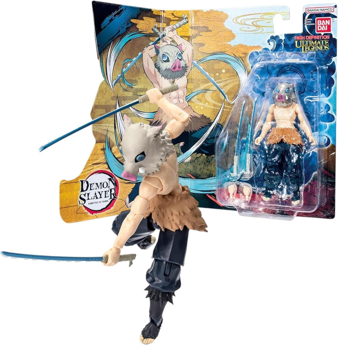 BANDAI Ultimate Legends Inosuke Hashibira Actionfigur | 12,5 cm Inosuke Anime-Figur mit 27 Gelenkpun