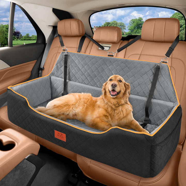 GL GLENSLAVE Hundeautositz für grosse/mittlere Hunde, bequemes Hundeautobett Pet Booster für den Rüc