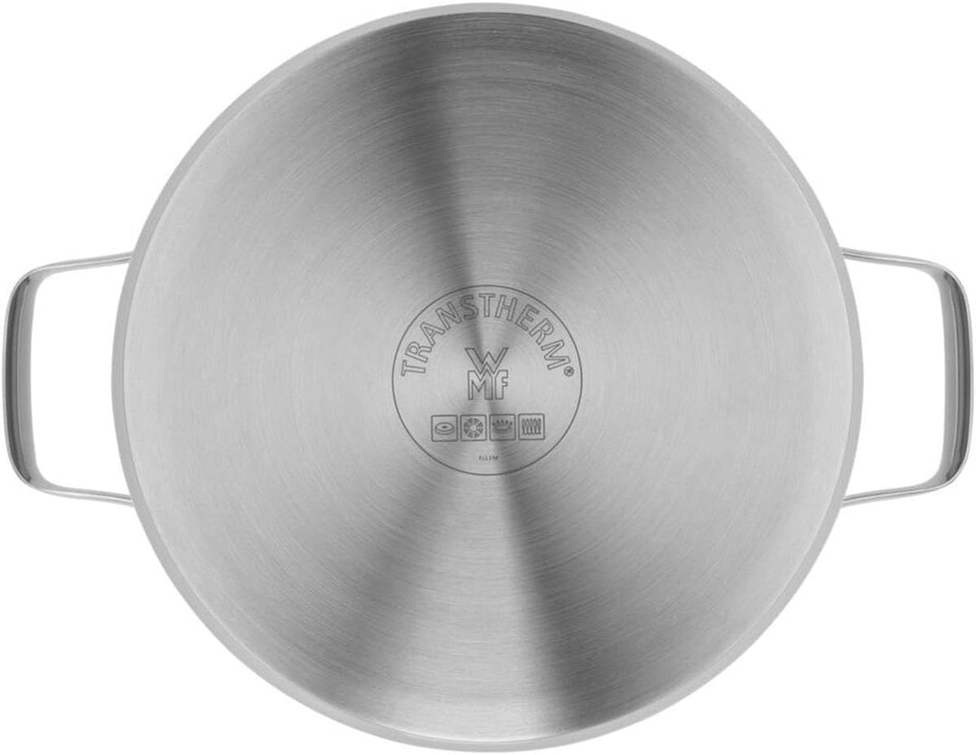 WMF Belmonte Topfset Induktion 5-teilig, Kochtopf Set mit Glasdeckel, Cromargan Edelstahl poliert, T