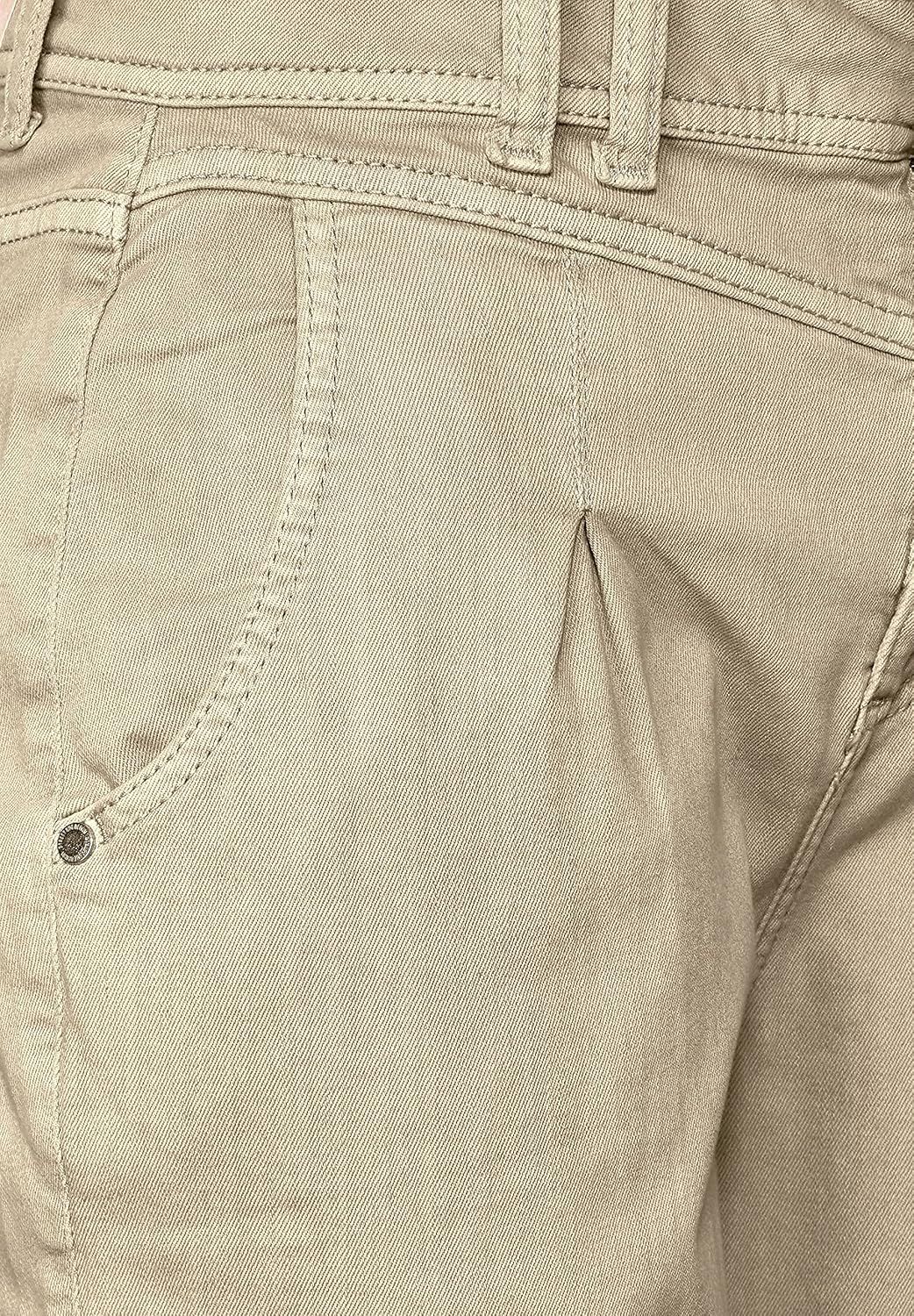 Street One Damen Cargohose 29W / 28L Smooth Sand Washed, 29W / 28L Smooth Sand Washed