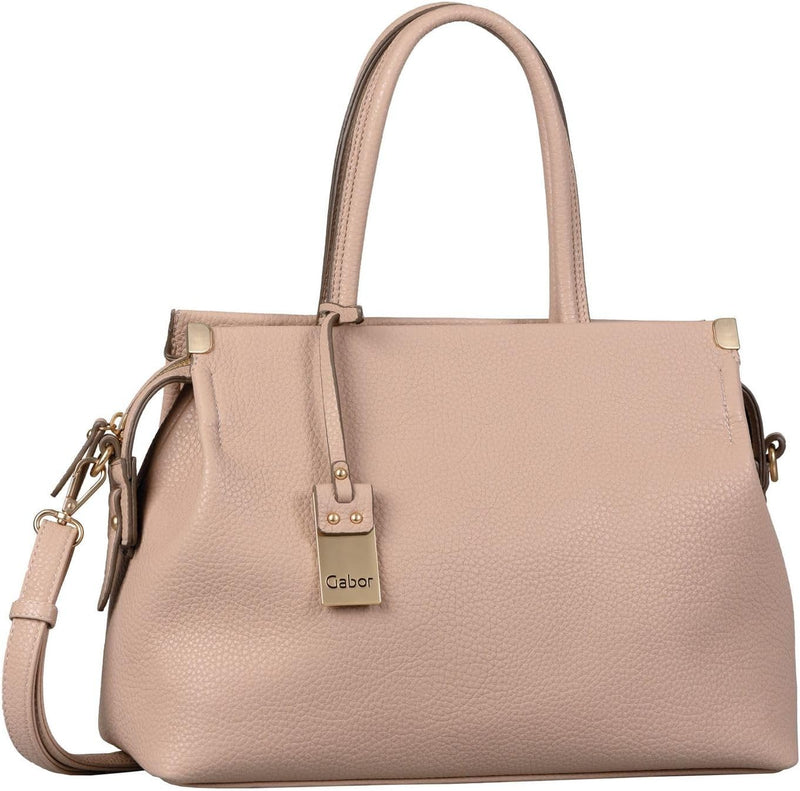 Gabor bags Gela Damen Shopper Umhängetasche Reissverschluss Beige 35 x 13,5 x 24 Rosé, 35 x 13,5 x 2