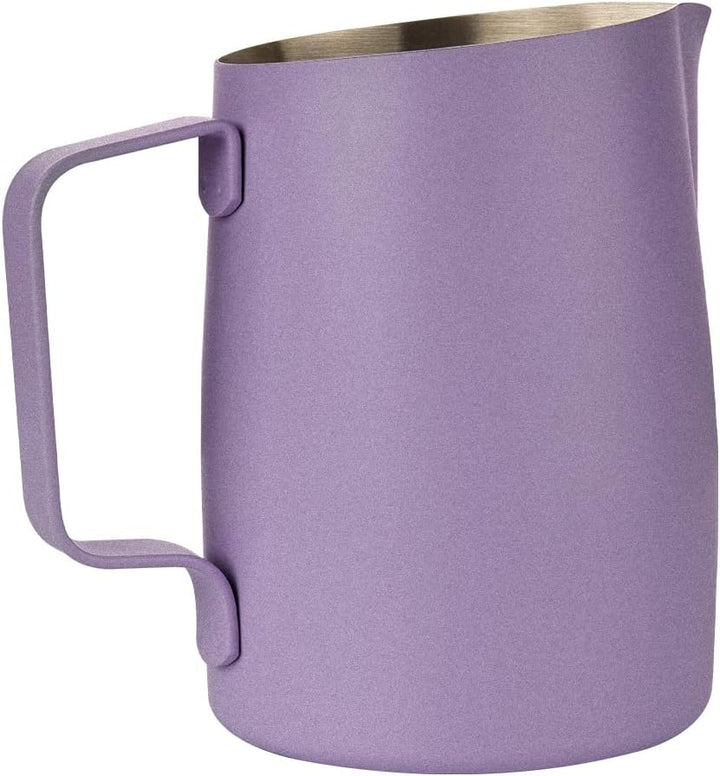 Milchaufschäumkrug mit Griff, 600 ml, Edelstahl-Dampfkrug, Espresso-Milchaufschäumer, für Kaffee, Ca