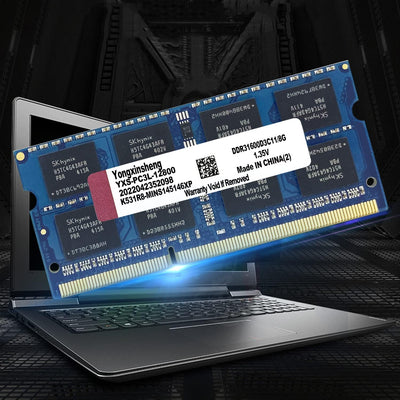 DDR3 / DDR3L 16GB Kit (8GBx2) Laptop RAM 1600MHz PC3-12800 / PC3L-12800 SODIMM Non-ECC Unbuffered 1.