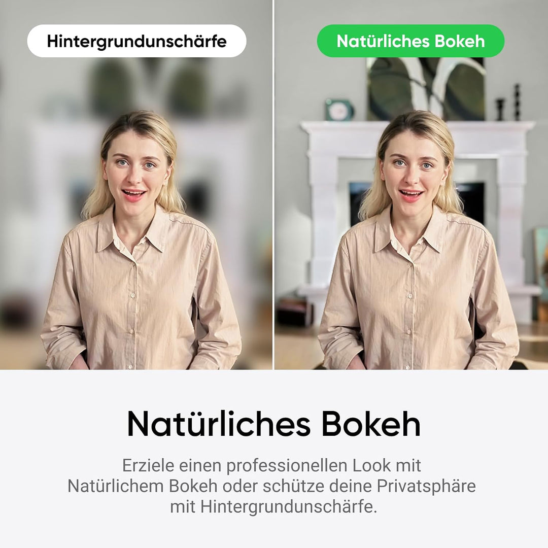 Insta360 Link 2C Stativ-Bundle Polarweiss - 4K Webcam für PC/Mac, 1/2" Sensor, Auto-Framing, HDR, Mi