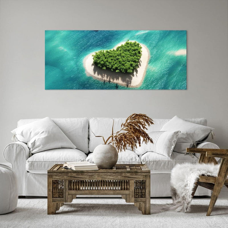 Wandbilder Dekoration Wohnzimmer Sail Insel Meer Aussicht Natur Panorama Bilder auf Leinwand 120x50c