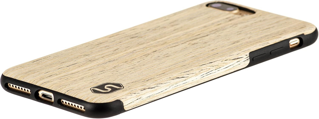 Sebastian Sturm Handyhülle Maxi | Hergestellt aus echtem Holz White Walnut in Einer TPU-Hülle | iPho