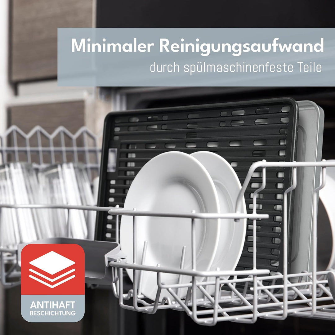 LEBENLANG 2in1 Elektrogrill Tischgrill elektrisch - Inkl. Standfuss & Grillzange I Elektro Grill für
