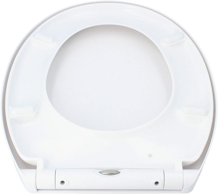 Hydroland Absenkbarer Toilettendeckel D1 Prestige Antibakteriell Oval Weiss | WC Sitz mit Absenkauto