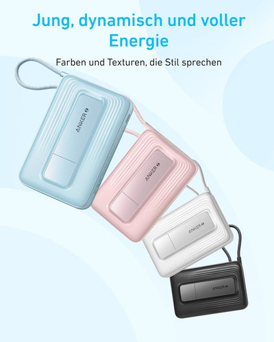 Anker Zolo magnetische Powerbank, 10.000mAh kabelloses tragbares Ladegerät mit 30W Max. Schnellladen