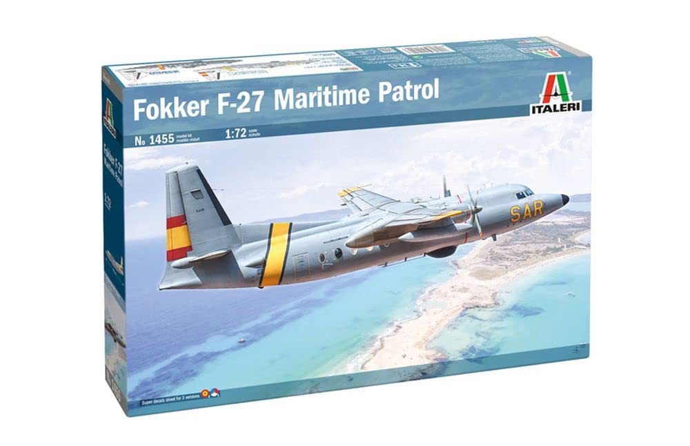 Italeri 1455 1:72 Fokker F-27 Maritime Patrol - Modellbau, Bausatz, Standmodellbau, Basteln, Hobby,