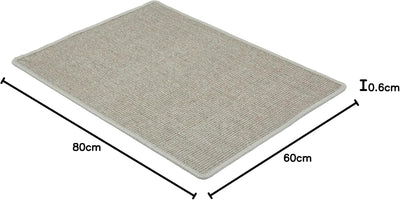 Kratzmatte für Katzen - Fussmatte Sisal Kratzteppich - natürliche Sisalmatte robust - Vorleger aus 1