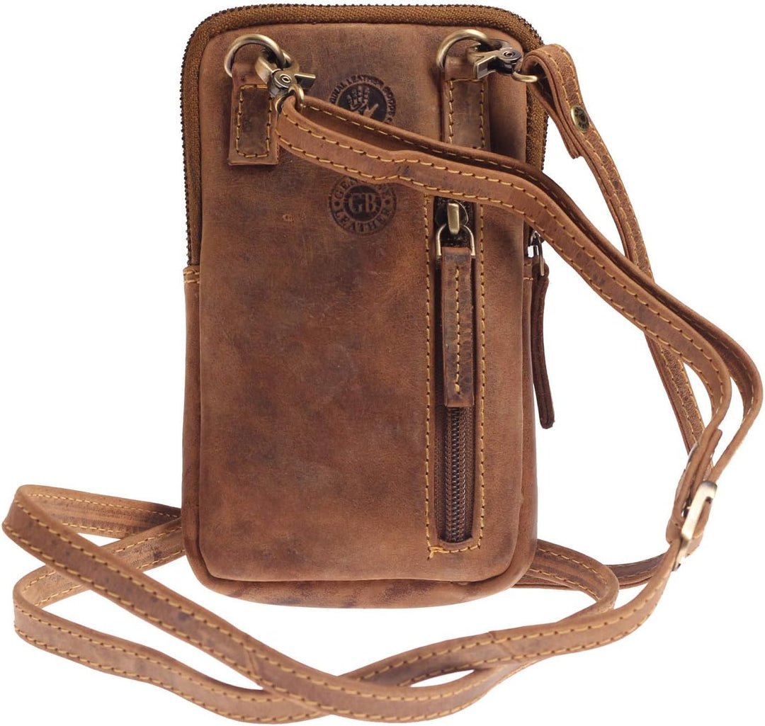 Green Burry Vintage Original Vintage Mobil-Sling 1593, Phone Bag Braun, Braun