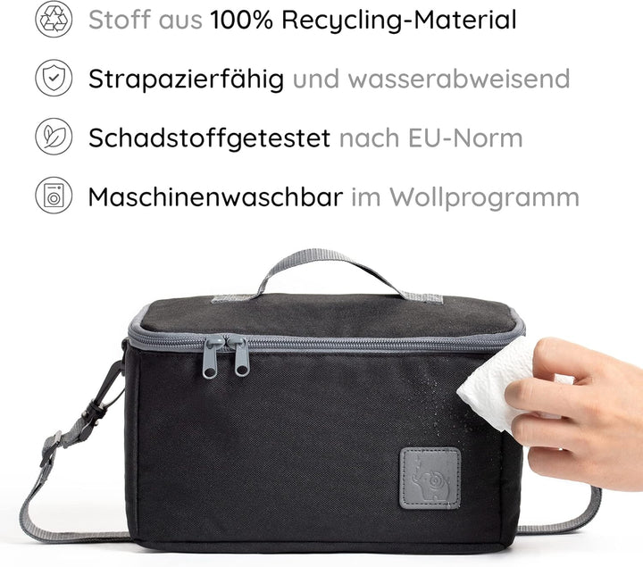 fantifant Musikbox-Tasche für Hörwürfel (z.B. Toniebox und Tigerbox) | Verstellbare Innenfächer | Ne