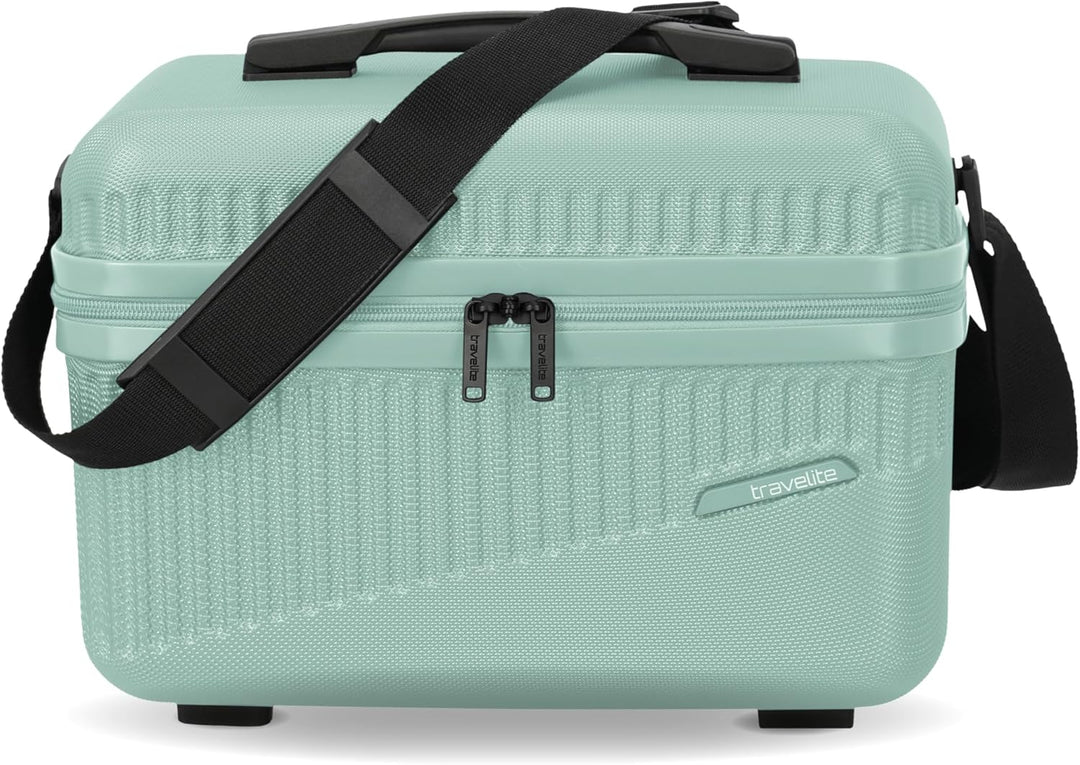 travelite Beautycase Hartschale Handgepäck, Bali, Kosmetikkoffer mit Organizer -und Aufsteckfunktion