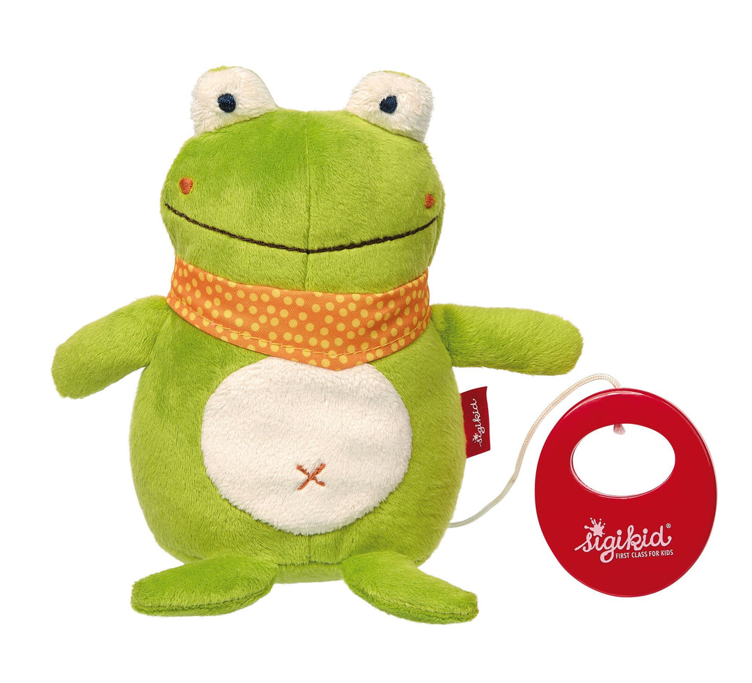 Sigikid 42129 Spieluhr Frosch, Grün, 16 x 17 x 8 cm, Frosch