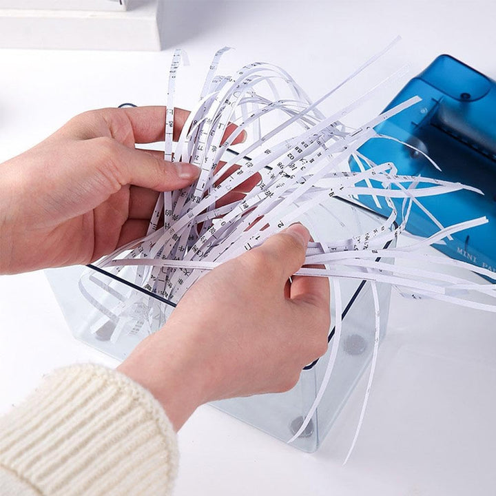 Handgefertigter Manueller Papierzerkleinerer, A4-Dokumente, tragbarer Mini-Schnitte für Heim- und Bü