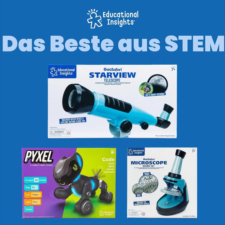 Learning Resources GeoSafari Orbitierendes Sonnensystem &amp; Projektor mit 32 Weltraum‑Bildern – Planet