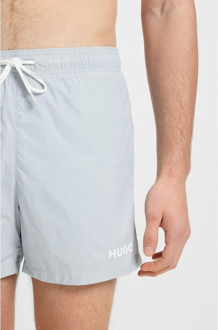 HUGO Herren Haiti Badeshorts aus schnell trocknendem Recycling-Gewebe mit Logo XS 50light/Pastel Gre