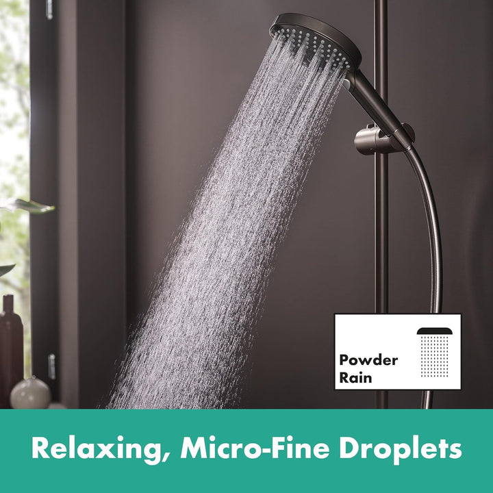 hansgrohe Raindance Select S - Duschkopf, Handbrause mit 3 Strahlarten (inkl. PowderRain), runde Dus