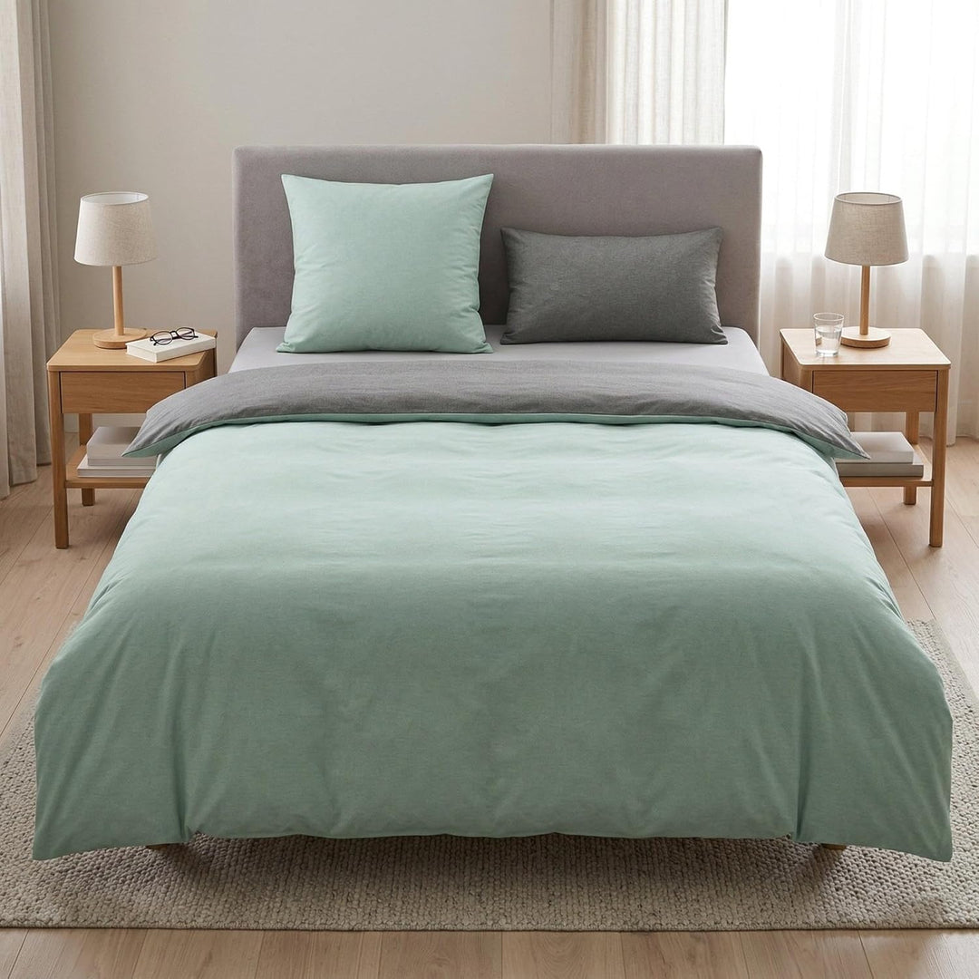 Kleine Wolke Bettwäsche Gracia 155x220 cm (80x80 cm) Mint, 155x220 cm (80x80 cm) Mint