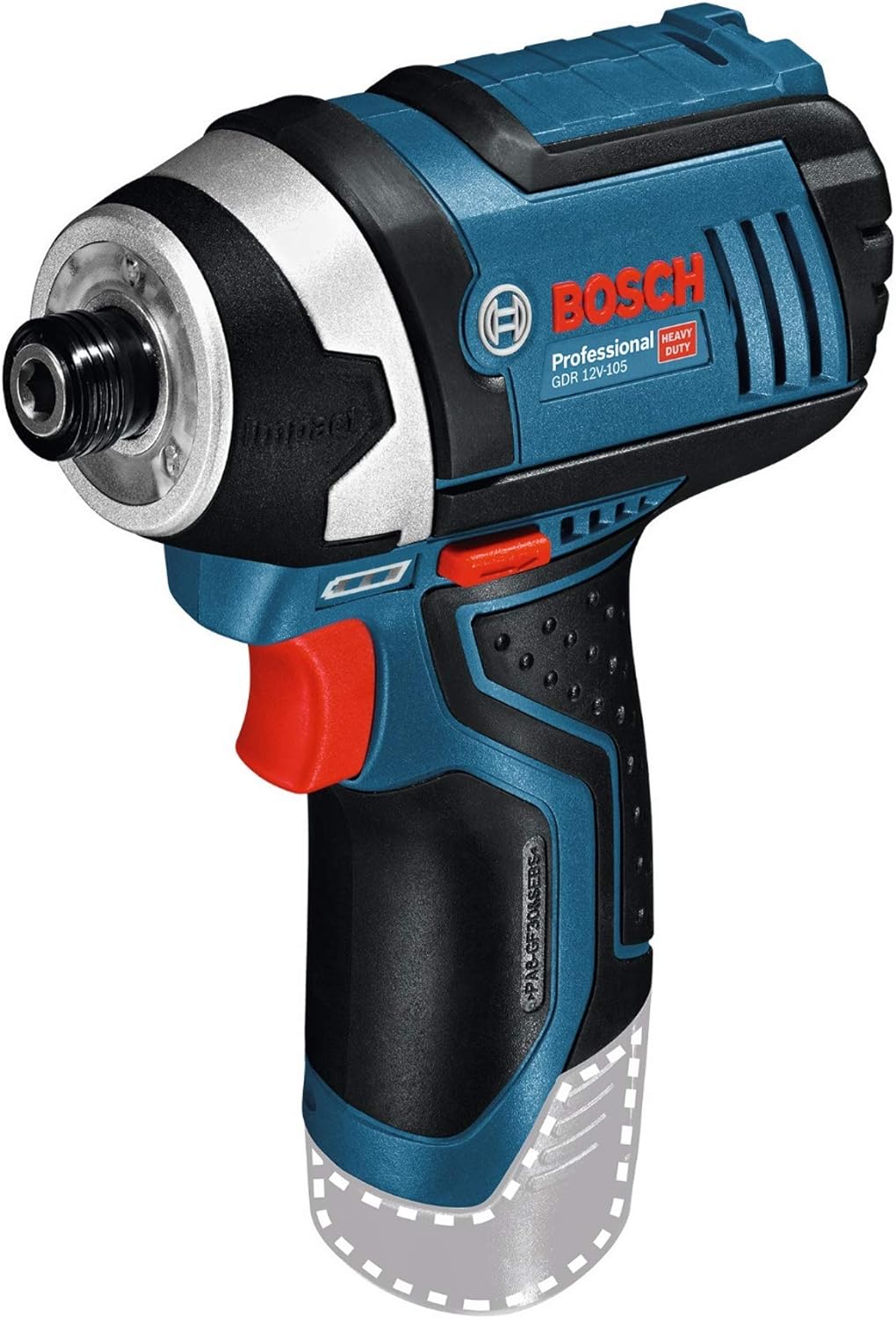 Bosch Professional 12V System Akku Drehschlagschrauber GDR 12V-105 (max. Drehmoment 105 Nm, ohne Akk