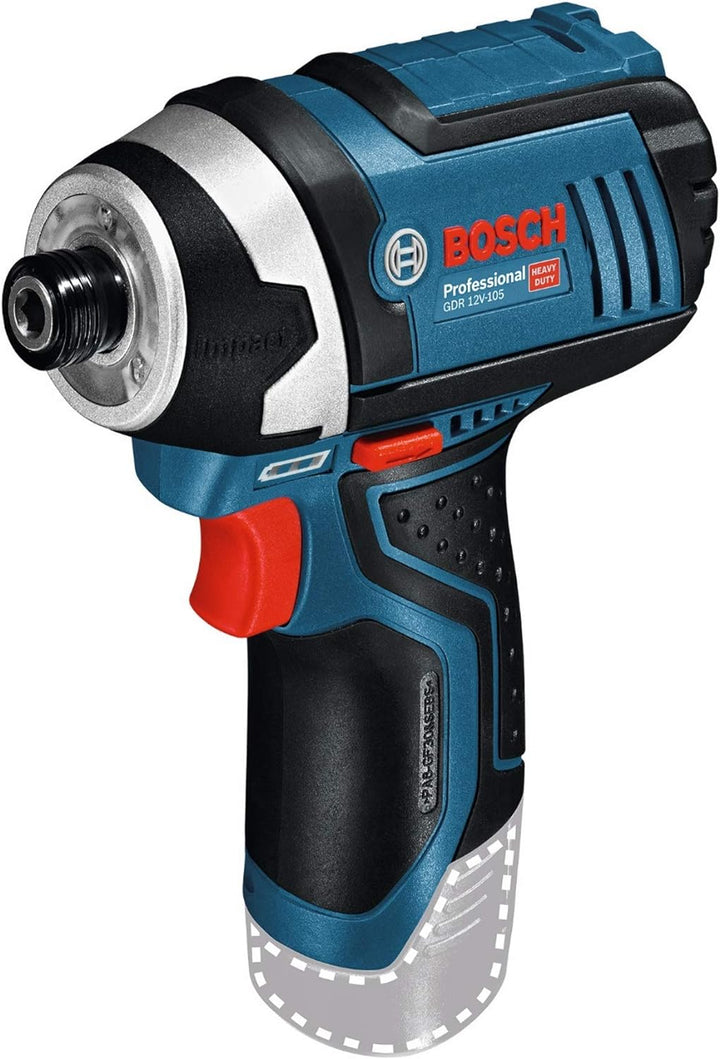 Bosch Professional 12V System Akku Drehschlagschrauber GDR 12V-105 (max. Drehmoment 105 Nm, ohne Akk