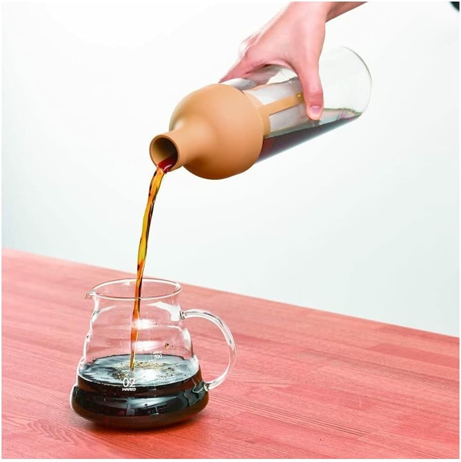 Hario "Filter in Coffee Bottle" Kaffeebereiter für Coldbrew / kaltgebrühten Kaffee (beige), 700 ml 7