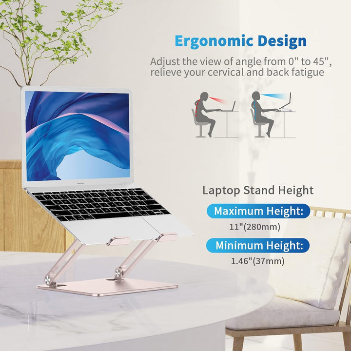 Gokeda Laptop Ständer, ergonomischer Laptopständer aus Aluminiumlegierung für den Schreibtisch, Note