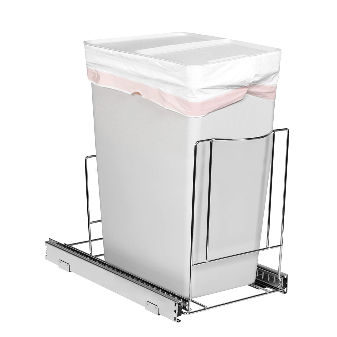 HOLDN’ STORAGE Herausziehbarer Mülleimer unter Schrank, ausziehbares Regal für Mülleimer, verstellba