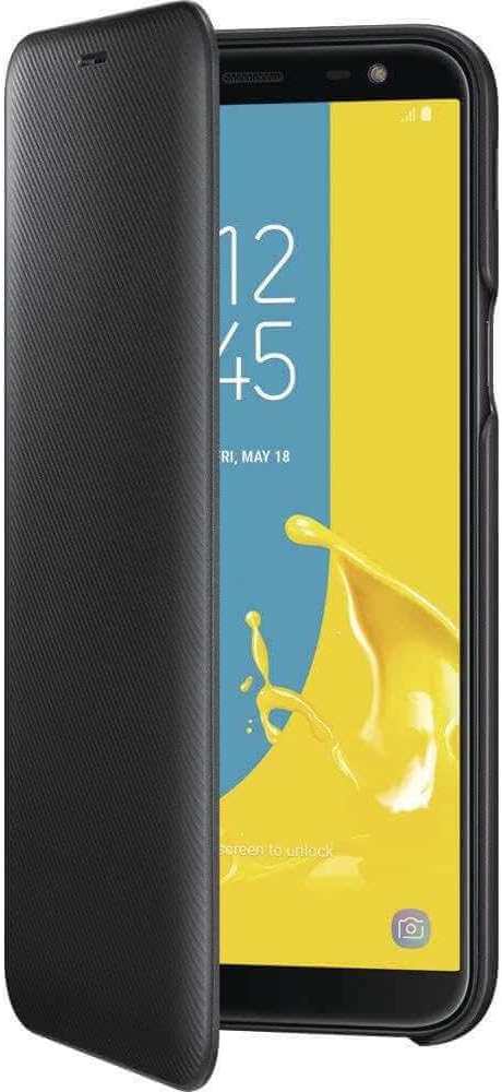 Samsung EF-WJ600 Wallet Cover für Galaxy J6 Schwarz