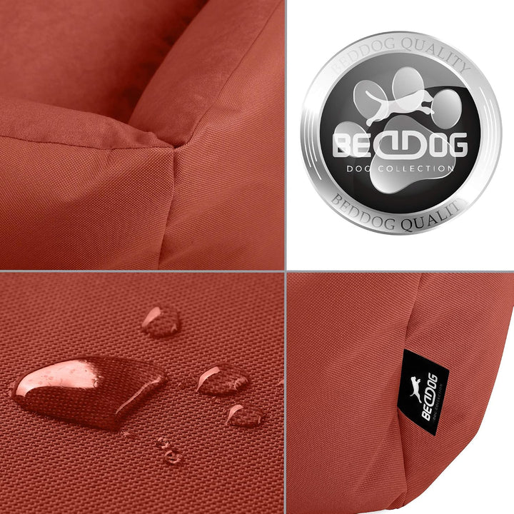 BedDog Hundebett Zara, Hundekissen mit abziehbaren waschbaren Bezug, Hundekorb, Hundesofa, für klein