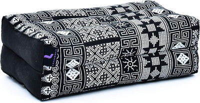 Leewadee Yoga Block 2er-Set Yogaklotz Pilates Yogakissen Meditationskissen Ökologisches Naturprodukt