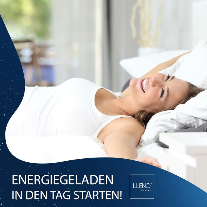 LILENO HOME Matratzenbezug 180x200 cm Reissverschluss - waschbarer Matratzenschoner aus Microfaser i