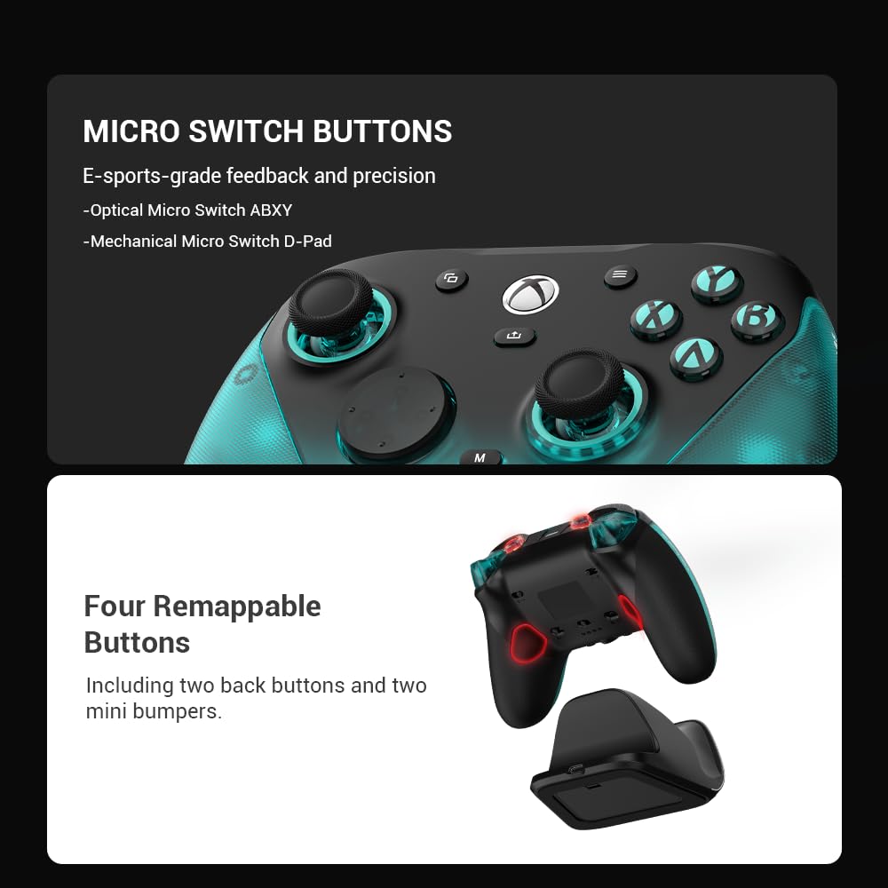 GameSir G7 Pro 1000Hz Controller mit Ladestation für Xbox Series X|S, Xbox One, Windows 10/11 &amp; Andr