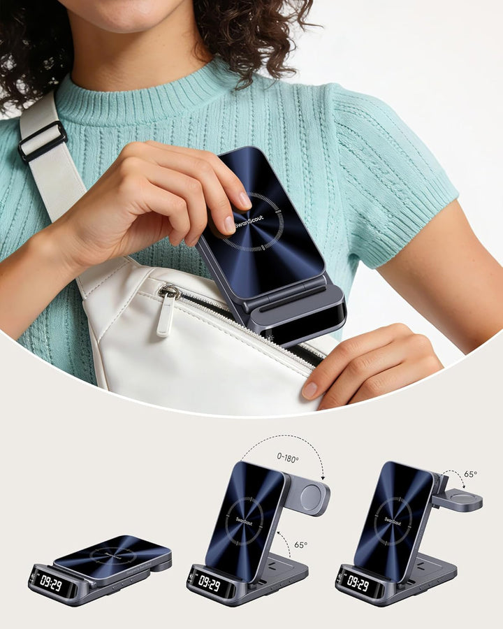 SwanScout Induktive Ladestation, Wireless Charger für Samsung Galaxy S25 Ultra/S25+/S25/Z Fold/Z Fli