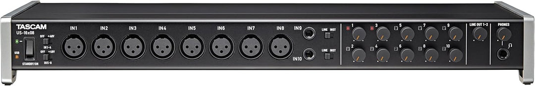 Tascam US-16x08 – USB-Audio-/MIDI-Interface (16 Eingänge / 8 Ausgänge) US-16x08 US-16x08 Single, US-