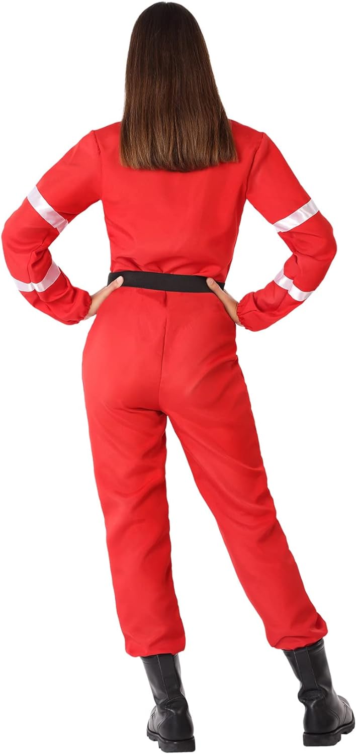 ATOSA Damen 66217 M-L Rotes Frauen-Feuerwehrmann-Kostüm, Rojo