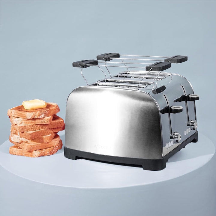 Cecotec Vertikaler Toaster 4 Kurze Schlitze Toastin&