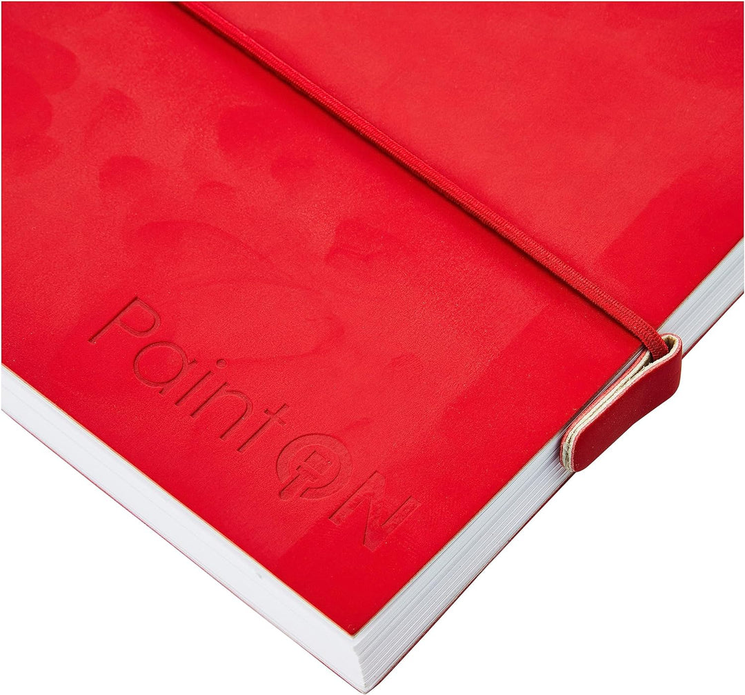 Clairefontaine 975430C - Skizzenbuch mit Fadenbindung, 64 Blatt Zeichenpapier PaintOn weiss, 14x14 c