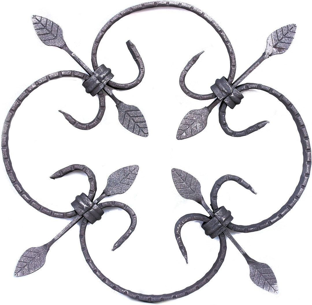 Schmiedeeisen Ornament, Zierelement für Fenstergitter, Geländer, Zaun, Gartentür usw.