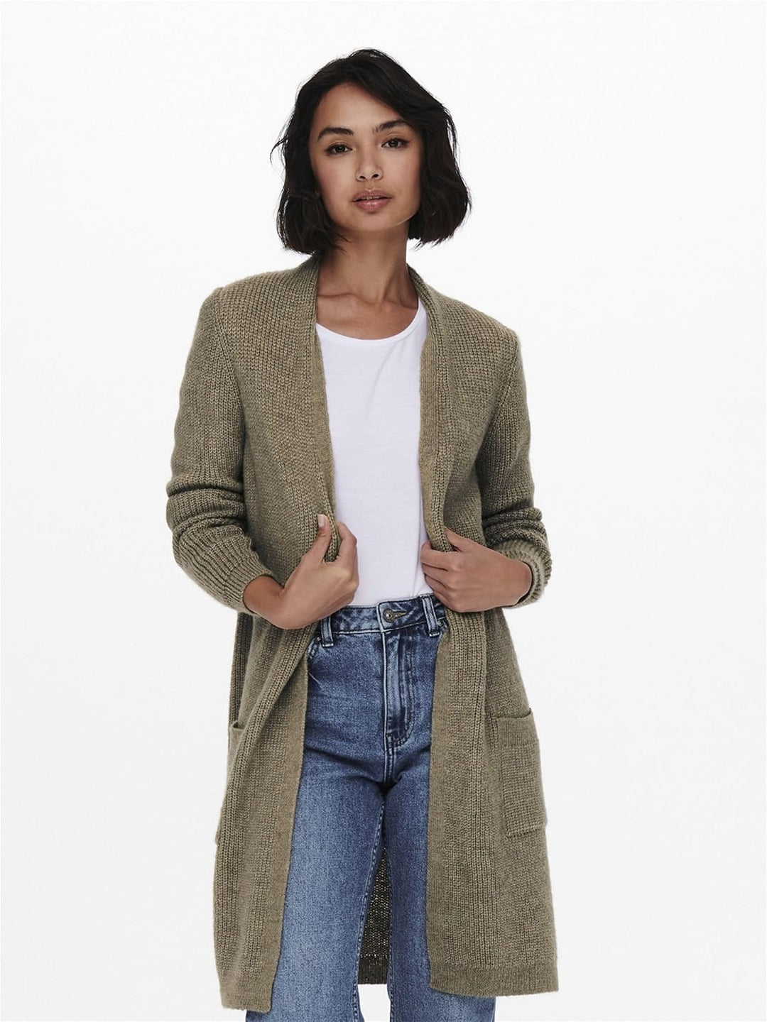 Only Damen Pullover 15179815, Caribou/Detail:w Melange
