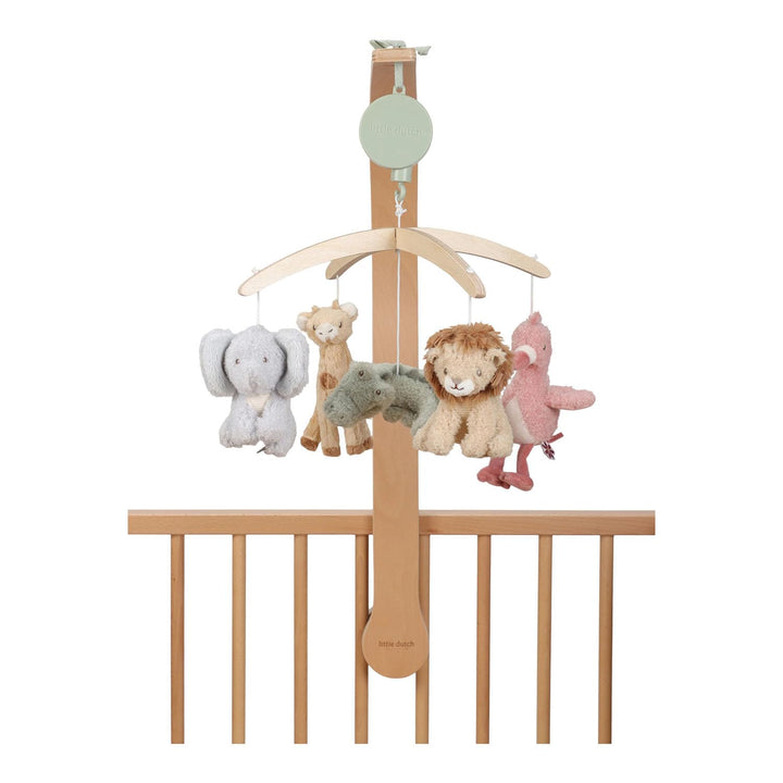 Little Dutch Musik Mobile - inklusive Spieluhr - mit Halterung aus Holz für Babybett - für Babys ab