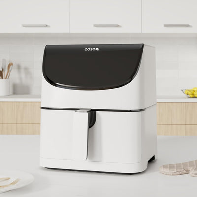 COSORI Heissluftfritteuse 5,5L XXL Weiss Friteuse Heissluft Fritteusen Air Fryer mit Digitalem LED-T