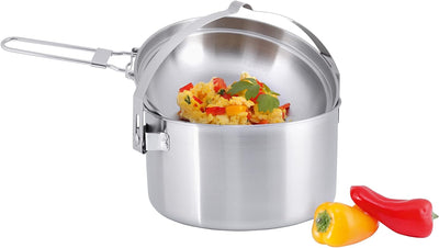 Tatonka Camping-Kochgeschirr Picnic Set III (10-teilig) - Edelstahl-Geschirr fürs Picknick zu dritt